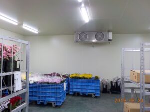 生花／花用の冷蔵庫設置